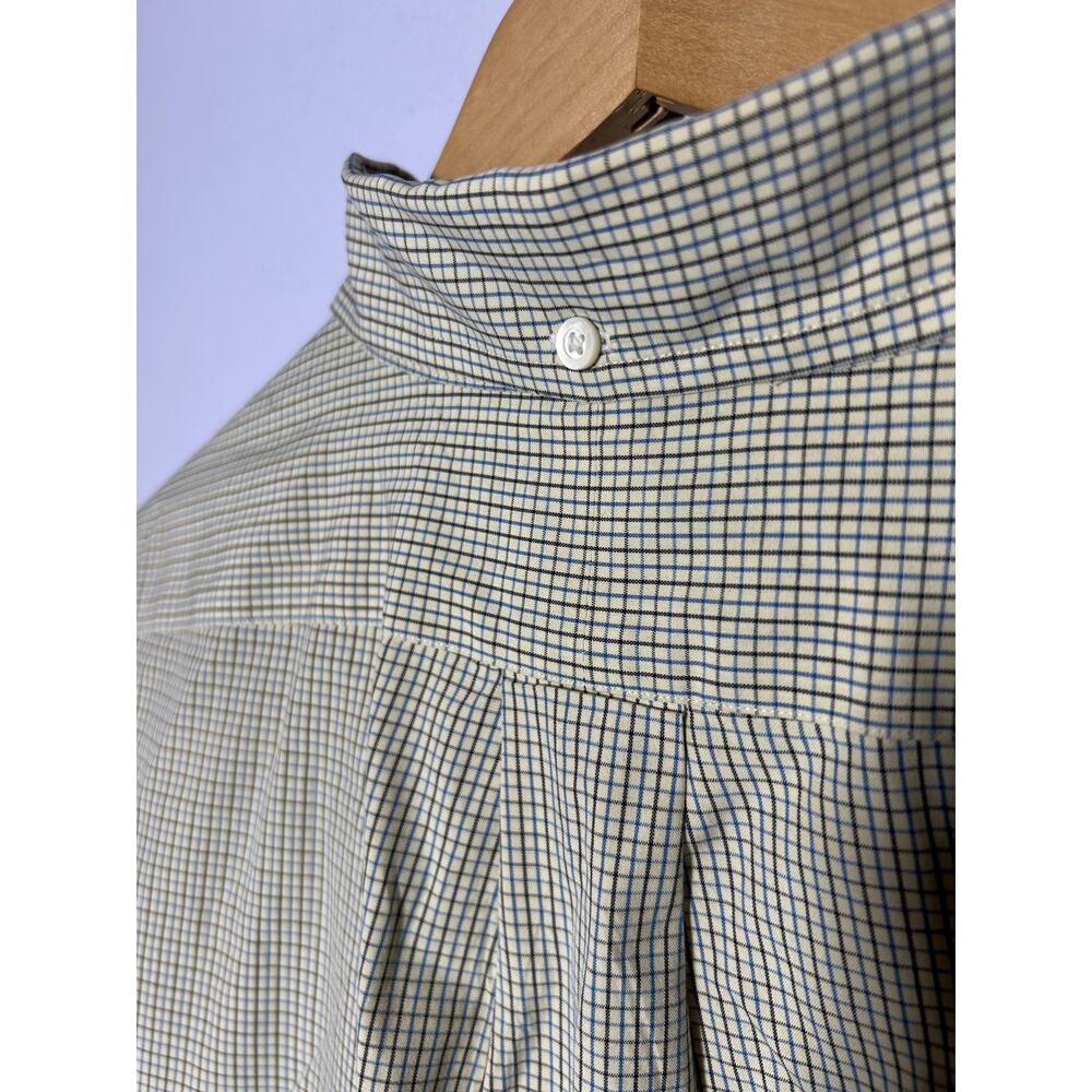 Green Checked Ralph Lauren Custom Fit Long-Sleeve Button-Down Shirt - (Mens XL) - Picture 10 of 11